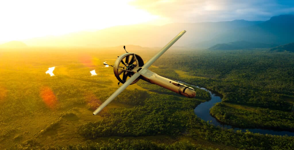 VBAT flying over Brazil's forest